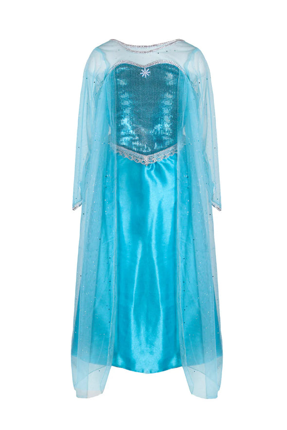 Ice Queen Dress with Cape - Size 5-6