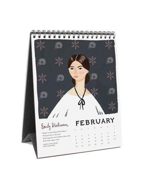 Ladies of Literature 2025 Desk Calendar