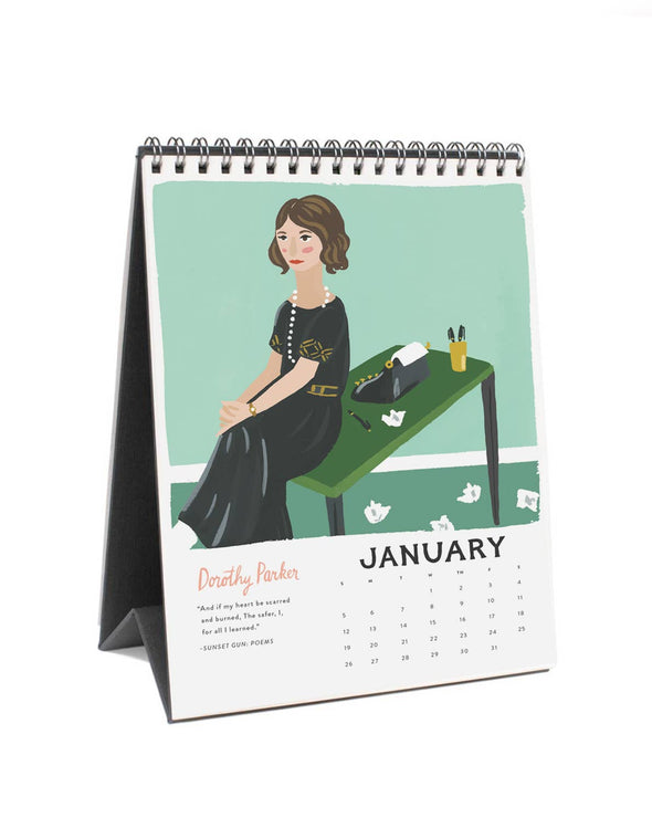 Ladies of Literature 2025 Desk Calendar