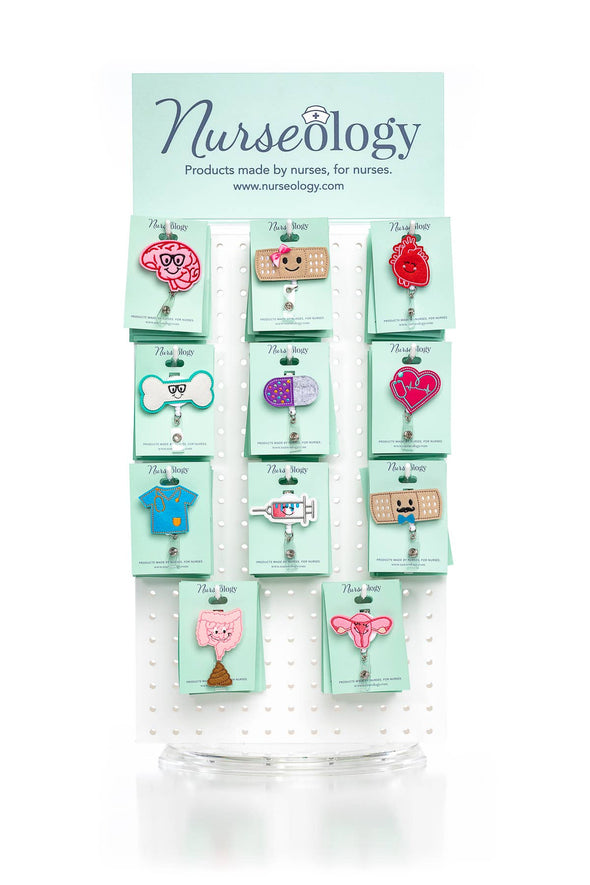 Happy Brain Retractable Badge Holder