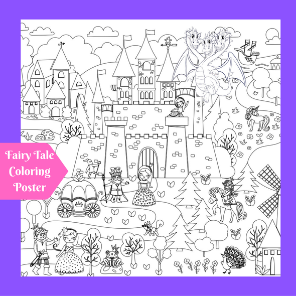 Fairytale Giant Coloring Mat