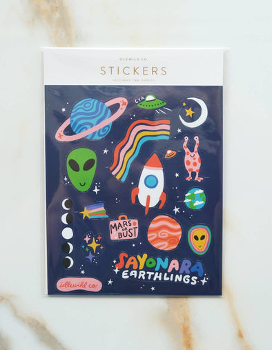 Space Race Sticker Sheets