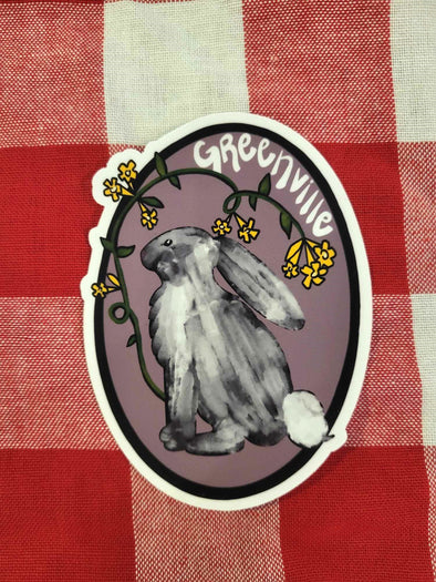 Jessamine Rabbit Greenville Sticker